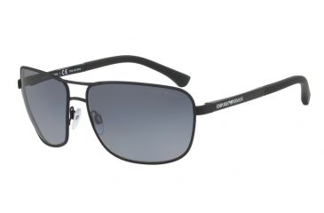 Image of Armani EA2033 Single Vision Prescription Sunglasses EA2033-3175T3-64 - Lens Diameter 64 mm, Frame Color Black Rubber