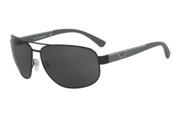 Image of Armani EA2036 Bifocal Prescription Sunglasses EA2036-300187-64 - Lens Diameter 64 mm, Frame Color Matte Black