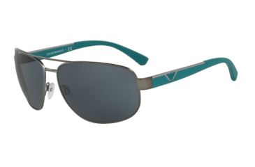 Image of Armani EA2036 Bifocal Prescription Sunglasses EA2036-300387-64 - Lens Diameter 64 mm, Frame Color Matte Gunmetal