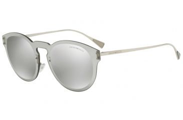 Image of Armani EA2049 Single Vision Prescription Sunglasses EA2049-30156G-43 - Lens Diameter 43 mm, Frame Color Silver