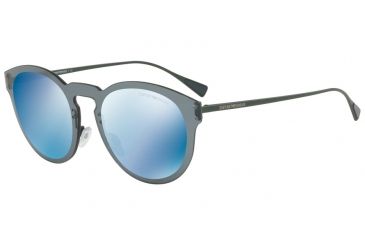 Image of Armani EA2049 Single Vision Prescription Sunglasses EA2049-317355-43 - Lens Diameter 43 mm, Frame Color Matte Green