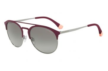 Image of Armani EA2052 Single Vision Prescription Sunglasses EA2052-318311-56 - Lens Diameter 56 mm, Frame Color Mt Bordeaux/gunmetal