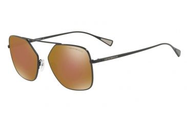 Image of Armani EA2053 Single Vision Prescription Sunglasses EA2053-30017D-56 - Lens Diameter 56 mm, Frame Color Matte Black