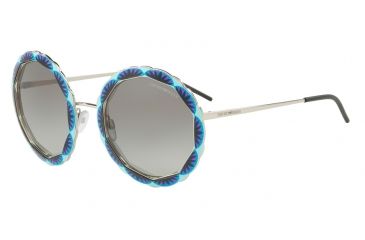 Image of Armani EA2054 Single Vision Prescription Sunglasses EA2054-301511-55 - Lens Diameter 55 mm, Frame Color Silver