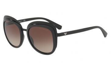 Image of Armani EA2058 Single Vision Prescription Sunglasses EA2058-300113-53 - Lens Diameter 53 mm, Frame Color Matte Black / Black
