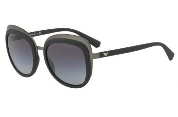 Image of Armani EA2058 Single Vision Prescription Sunglasses EA2058-30108G-53 - Lens Diameter 53 mm, Frame Color Matte Gunmetal/Matte Black