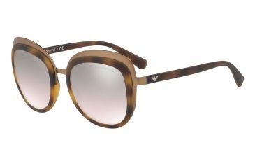 Image of Armani EA2058 Single Vision Prescription Sunglasses EA2058-32018Z-53 - Lens Diameter 53 mm, Frame Color Matte Bronze/matte Havana