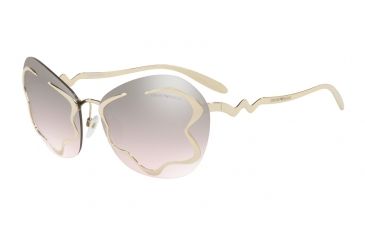 Image of Armani EA2060 Single Vision Prescription Sunglasses EA2060-30138Z-65 - Lens Diameter 65 mm, Frame Color Pale Gold