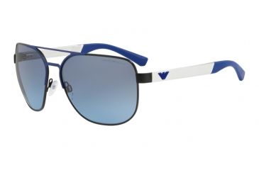 Image of Armani EA2064 Bifocal Prescription Sunglasses EA2064-32248F-62 - Lens Diameter 62 mm, Frame Color Matte Black/Matte Blue