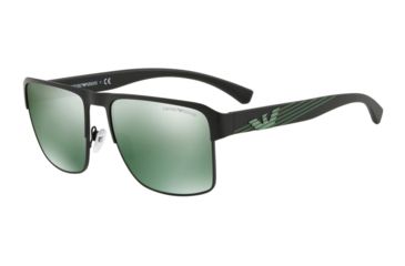 Image of Armani EA2066 Progressive Prescription Sunglasses EA2066-30016R-57 - Lens Diameter 57 mm, Frame Color Matte Black