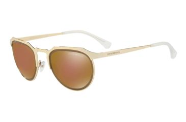 Image of Armani EA2067 Progressive Prescription Sunglasses EA2067-30137D-54 - Lens Diameter 54 mm, Frame Color Pale Gold