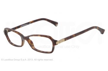 Image of Armani EA3009 Single Vision Prescription Eyeglasses 5026-52 - Dark Havana Frame