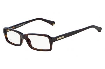 Image of Armani EA3010 Progressive Prescription Eyeglasses 5026-52 - Dark Havana Frame