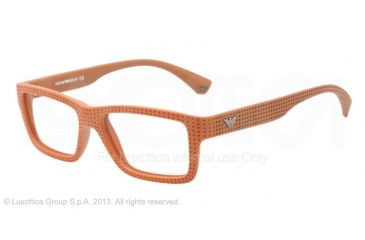 Image of Armani EA3019 Bifocal Prescription Eyeglasses 5140-53 - Brick Red Frame