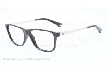 Image of Armani EA3025 Bifocal Prescription Eyeglasses 5017-54 - Black Frame