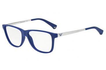 Image of Armani EA3025 Bifocal Prescription Eyeglasses 5194-54 - Matte Electric Blue Frame
