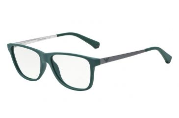 Image of Armani EA3025 Bifocal Prescription Eyeglasses 5195-54 - Matte Emerald Green Frame