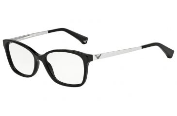 Image of Armani EA3026 Progressive Prescription Eyeglasses 5017-52 - Black Frame