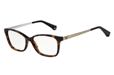 Image of Armani EA3026 Progressive Prescription Eyeglasses 5026-52 - Dark Havana Frame
