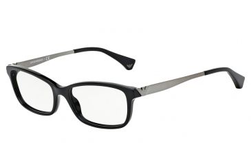 Image of Armani EA3031 Single Vision Prescription Eyeglasses 5017-53 - Black Frame