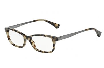Image of Armani EA3031 Single Vision Prescription Eyeglasses 5234-55 - Havana Frame