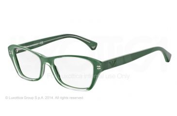Image of Armani EA3032 Progressive Prescription Eyeglasses 5223-52 - Pistachio/green Sage Frame