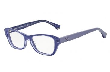 Image of Armani EA3032 Progressive Prescription Eyeglasses 5225-52 - Transparent Lilac On Lilac Frame