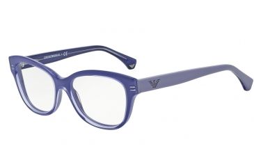 Image of Armani EA3033 Bifocal Prescription Eyeglasses 5225-53 - Transp Lilac On Lilac Frame