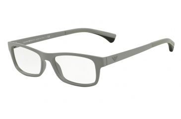 Image of Armani EA3037 Single Vision Prescription Eyeglasses 5262-52 - Matte Light Grey Frame