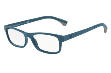Image of Armani EA3037 Single Vision Prescription Eyeglasses 5263-54 - Matte Blue Frame