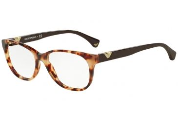 Image of Armani EA3039F Bifocal Prescription Eyeglasses 5276-54 - Havana Frame