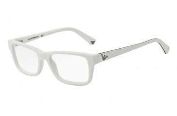 Image of Armani EA3057 Bifocal Prescription Eyeglasses 5370-52 - Matte White Frame