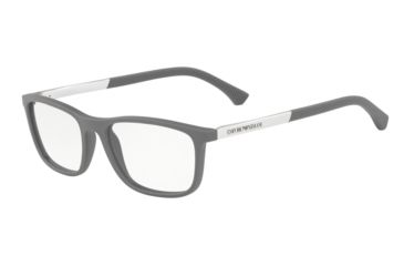 Image of Armani EA3069 Progressive Prescription Eyeglasses, 55mm, Matte Grey, EA3069-5211-55-PRO