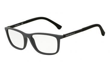 Image of Armani EA3069 Progressive Prescription Eyeglasses 5473-55 - Grey Rubber Frame
