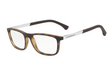 Image of Armani EA3069 Progressive Prescription Eyeglasses 5594-53 - Havana Rubber Frame