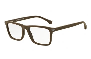 Image of Armani EA3071 Progressive Prescription Eyeglasses 5453-53 - Matte Mud Frame