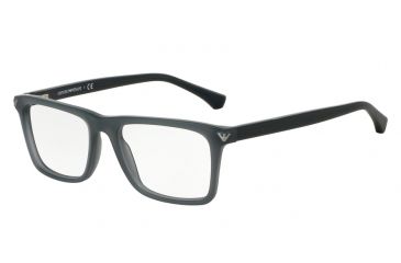 Image of Armani EA3071 Progressive Prescription Eyeglasses 5454-53 - Matte Opal Grey Frame