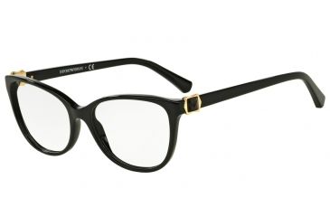 Image of Armani EA3077 Progressive Prescription Eyeglasses 5017-52 - Black Frame