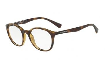 Image of Armani EA3079 Progressive Prescription Eyeglasses 5026-49 - Dark Havana Frame