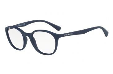 Image of Armani EA3079 Progressive Prescription Eyeglasses 5593-49 - Matte Blue Frame