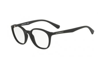Image of Armani EA3079 Progressive Prescription Eyeglasses, 49mm, Matte Black, EA3079-5042-49-PRO