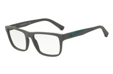 Image of Armani EA3080 Bifocal Prescription Eyeglasses 5502-53 - Matte Grey Frame