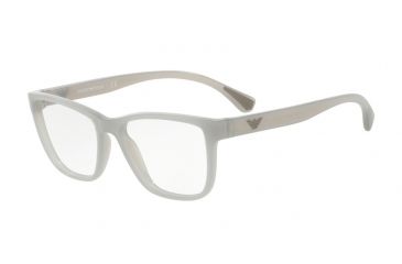 Image of Armani EA3090 Progressive Prescription Eyeglasses 5536-52 - Opal Grey Frame