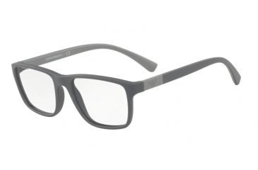 Image of Armani EA3091 Single Vision Prescription Eyeglasses 5502-53 - Matte Grey Frame