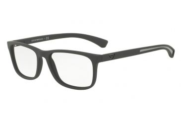 Image of Armani EA3092 Progressive Prescription Eyeglasses 5100-54 - Grey Rubber Frame