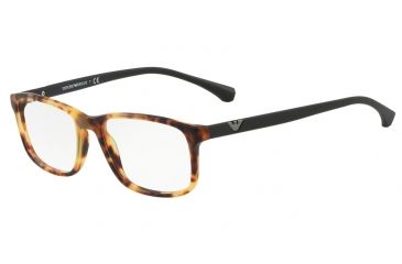 Image of Armani EA3098 Bifocal Prescription Eyeglasses 5677-55 - Matte Blonde Havana Frame