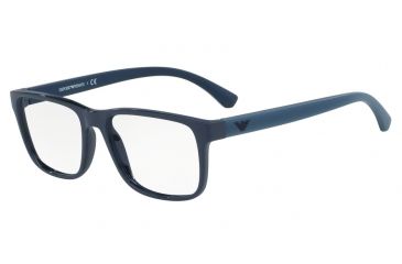 Image of Armani EA3103 Single Vision Prescription Eyeglasses 5059-53 - Blue Frame