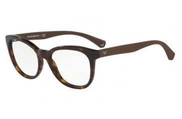 Image of Armani EA3105F Bifocal Prescription Eyeglasses 5026-54 - Dark Havana Frame