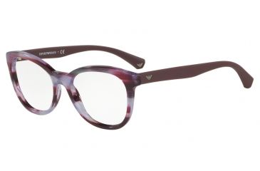 Image of Armani EA3105F Bifocal Prescription Eyeglasses 5389-54 - Striped Violet Frame