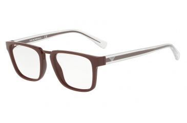 Image of Armani EA3108 Progressive Prescription Eyeglasses 5576-51 - Matte Bordeaux Frame